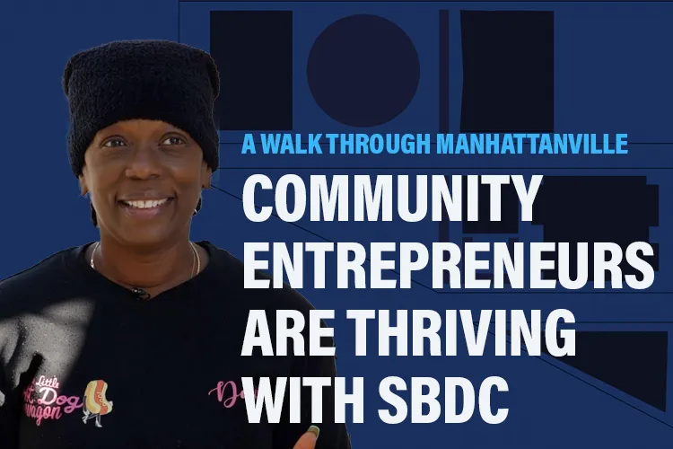 Dawn Demry with the words Community Entrepreneurs Are thriving. 
