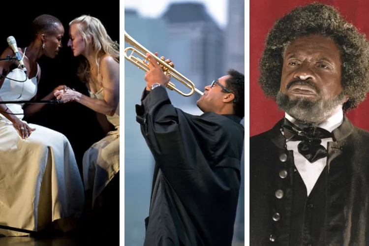 Desdemona, Jon Faddis, and Keith David as Frederick Douglass. 