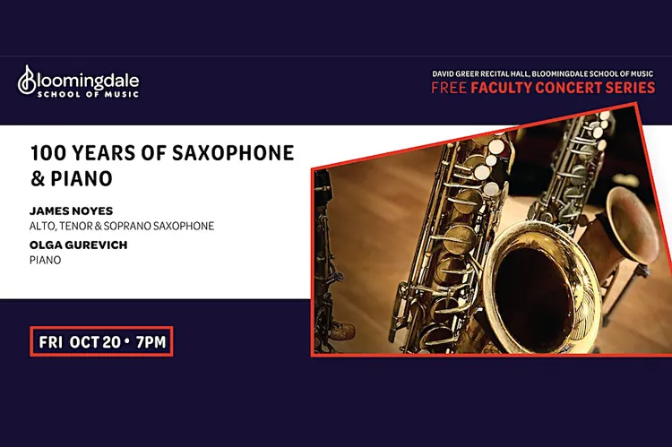 Bloomingdale School of Music poster.