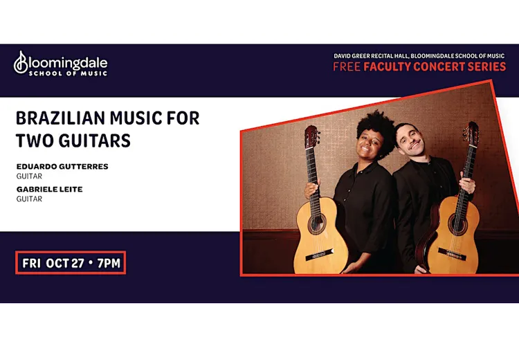 Guitar duo Bloomingdale. 