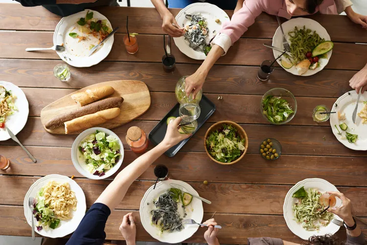 Thanksgiving table.
