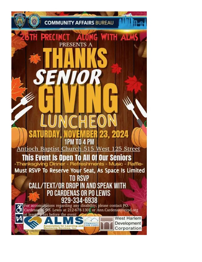 Thanksgiving Senior Luncheon