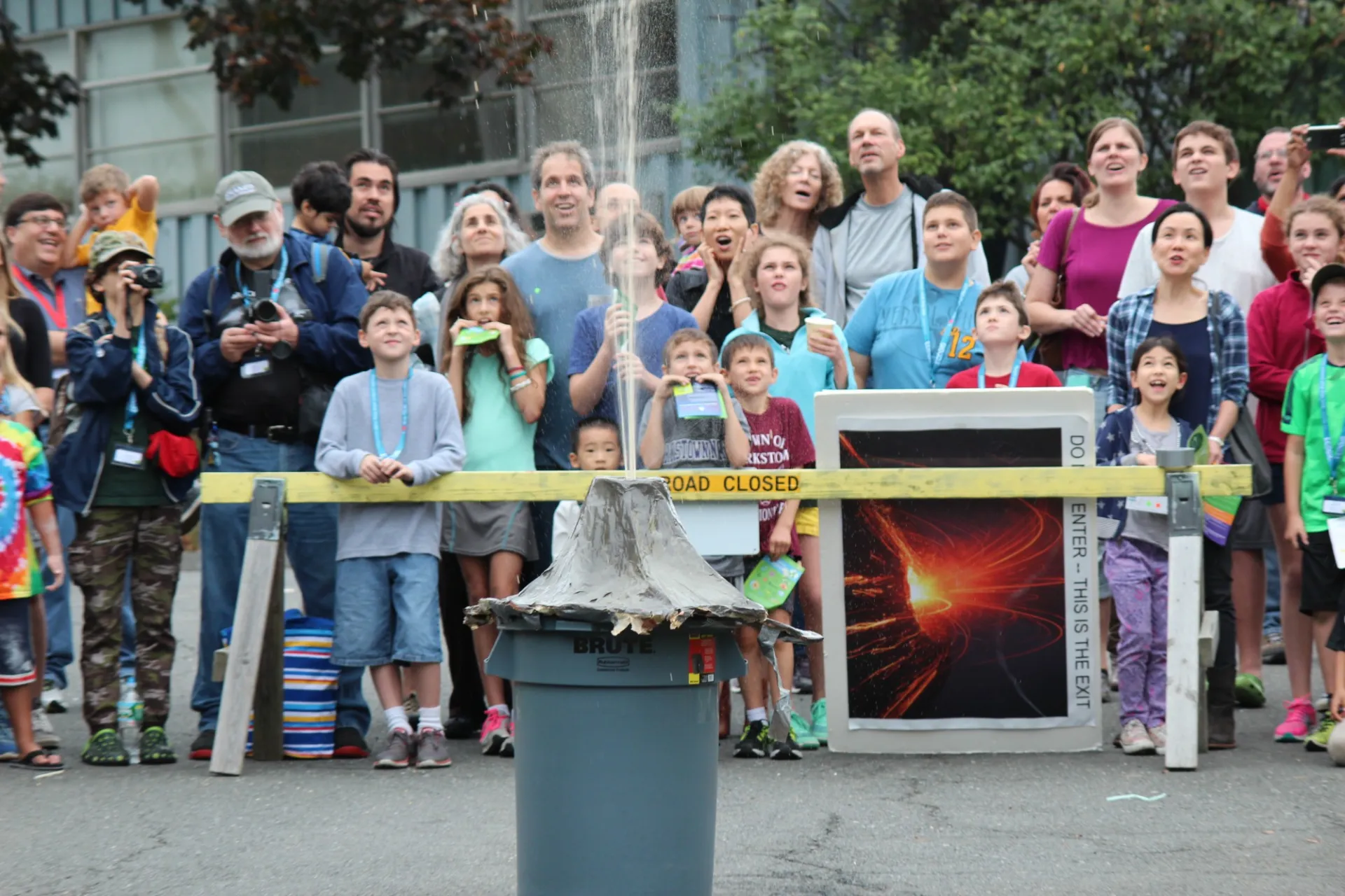 Volcano explosion at Lamont-Doherty.