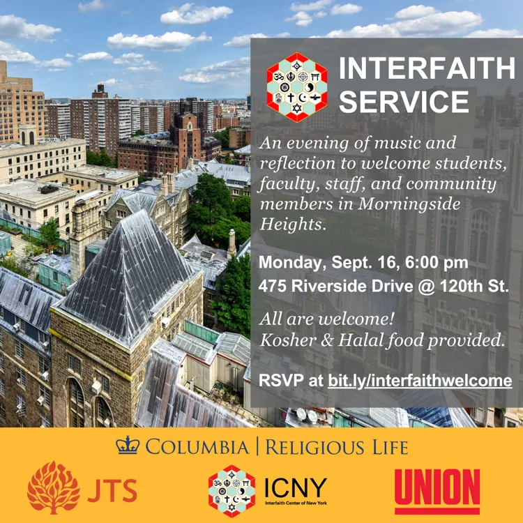 Interfaith service poster