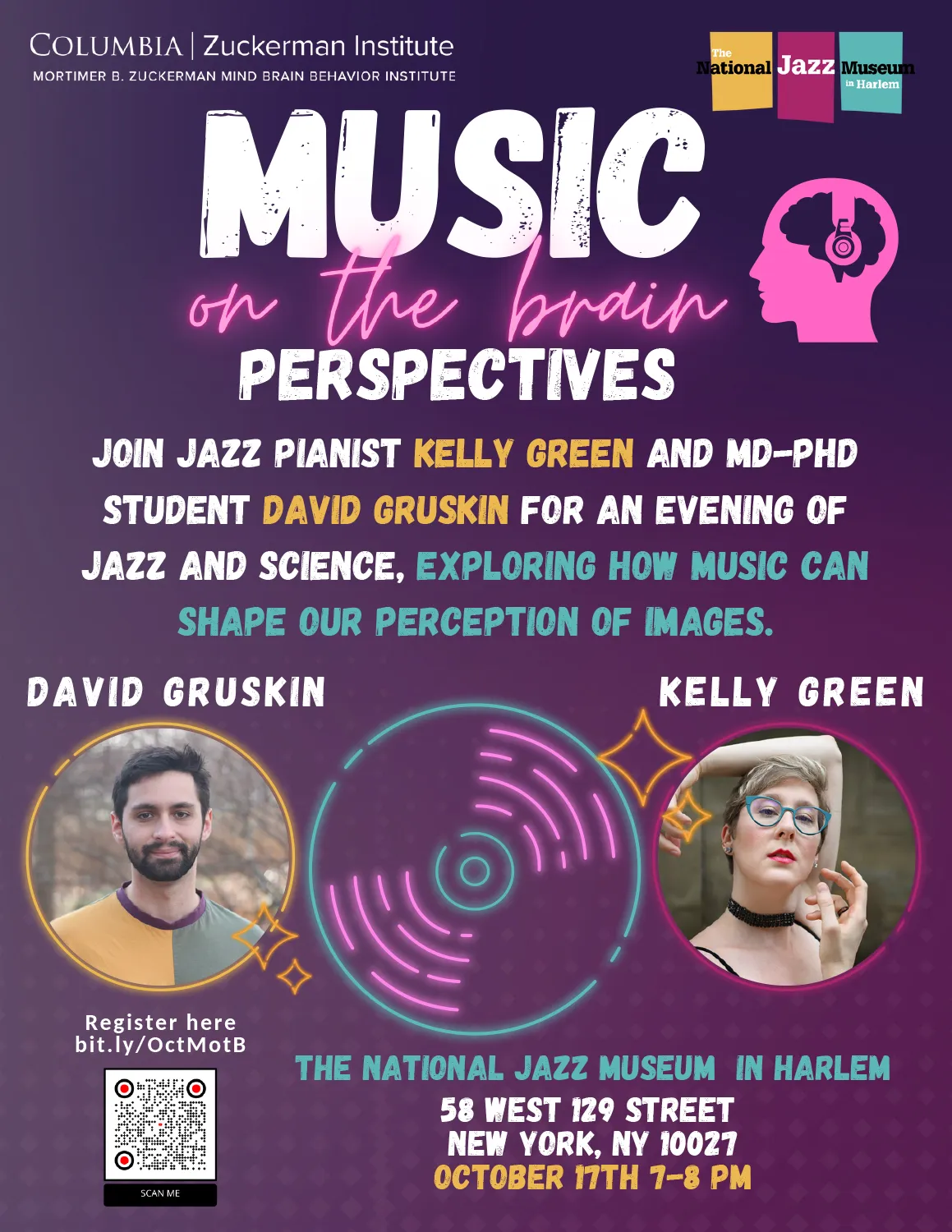 Music on the brain poster. 