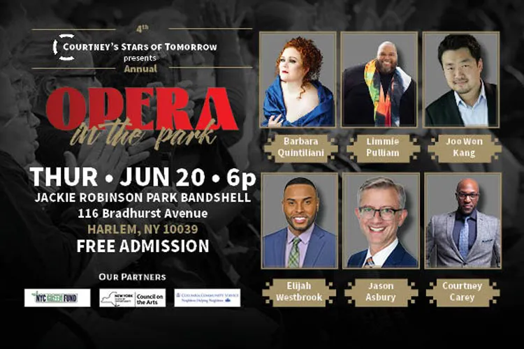 Opera in the park graphic.