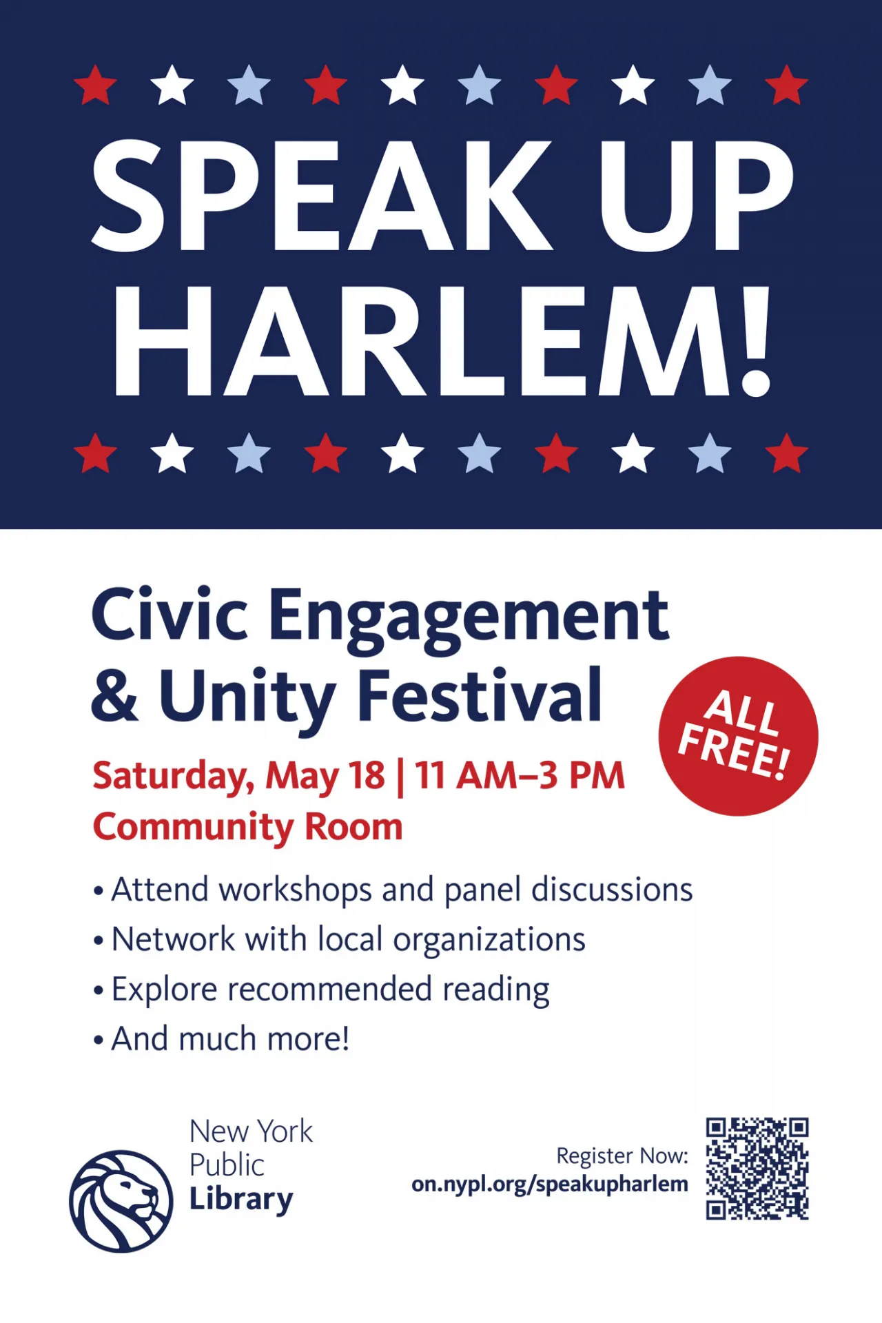 Speak UP Harlem. 