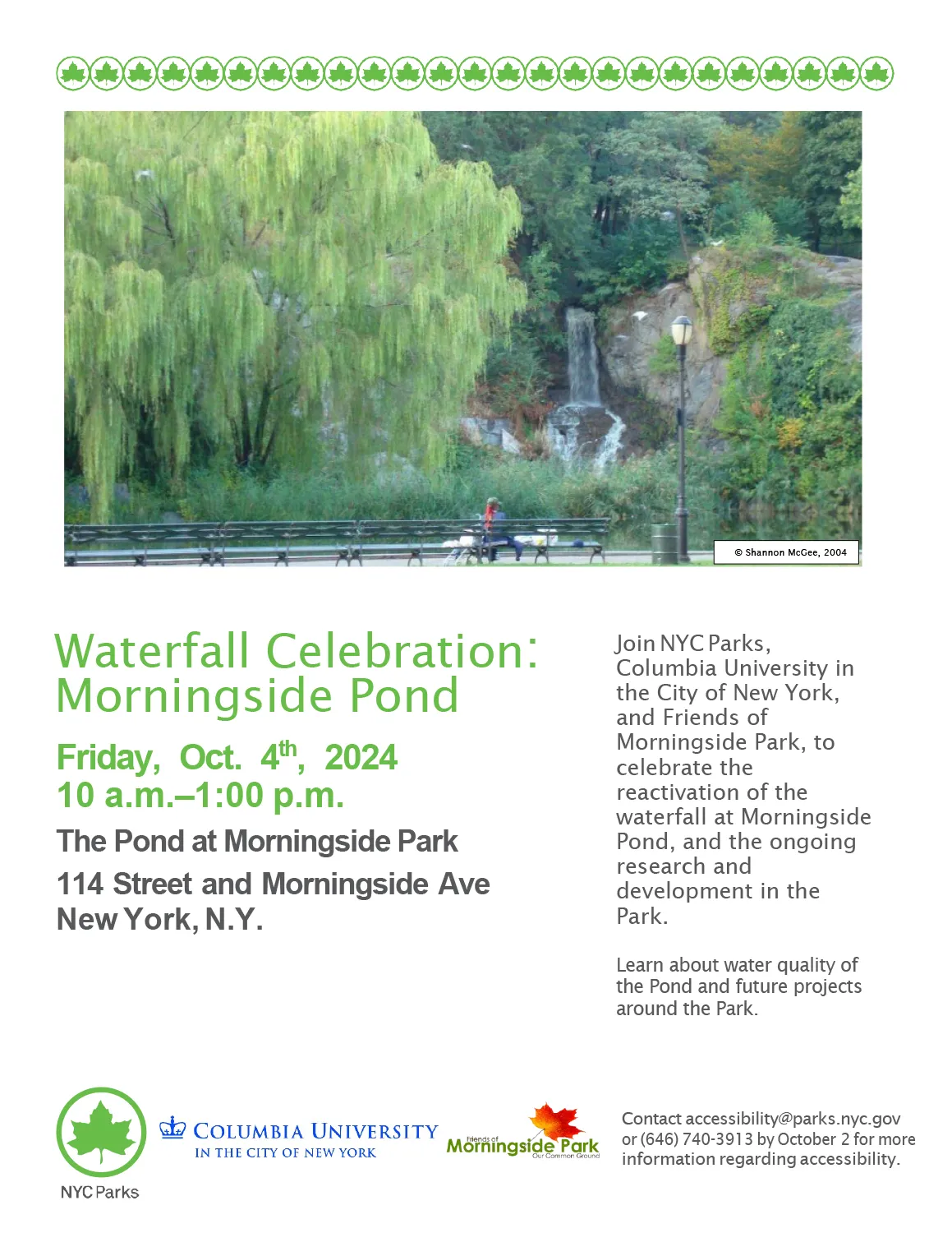 Waterfall celebration