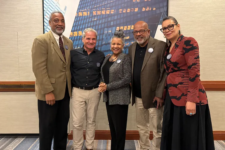 John Reddick, George Calderaro, Eric K. Washington, and Martha Diaz at NCORE 2025. Photo courtesy George Calderaro.