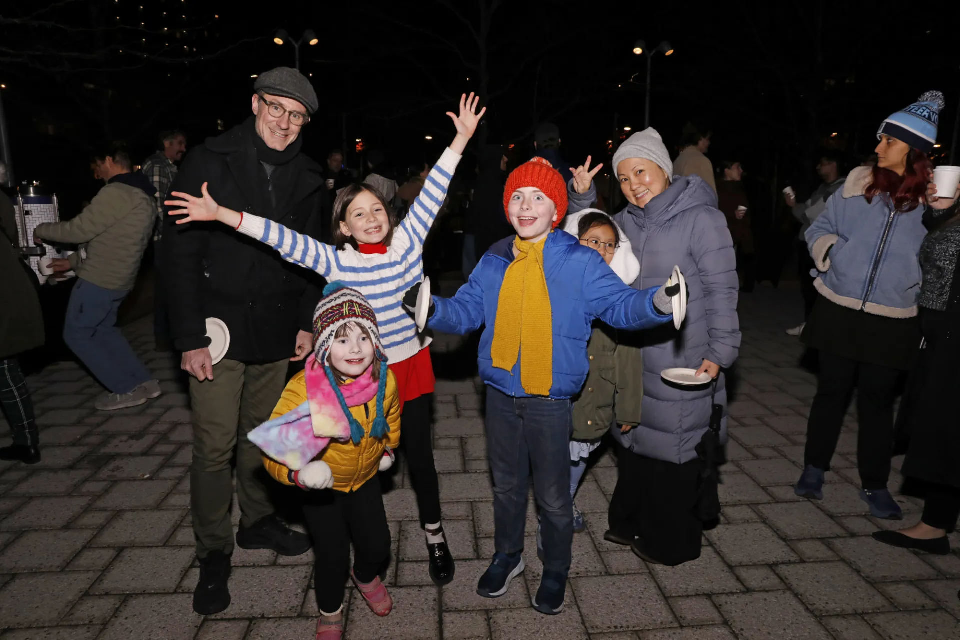 Local community members and residents enjoying the festivities on Columbia's Manhattanville campus. Photo credit: Michael DiVito