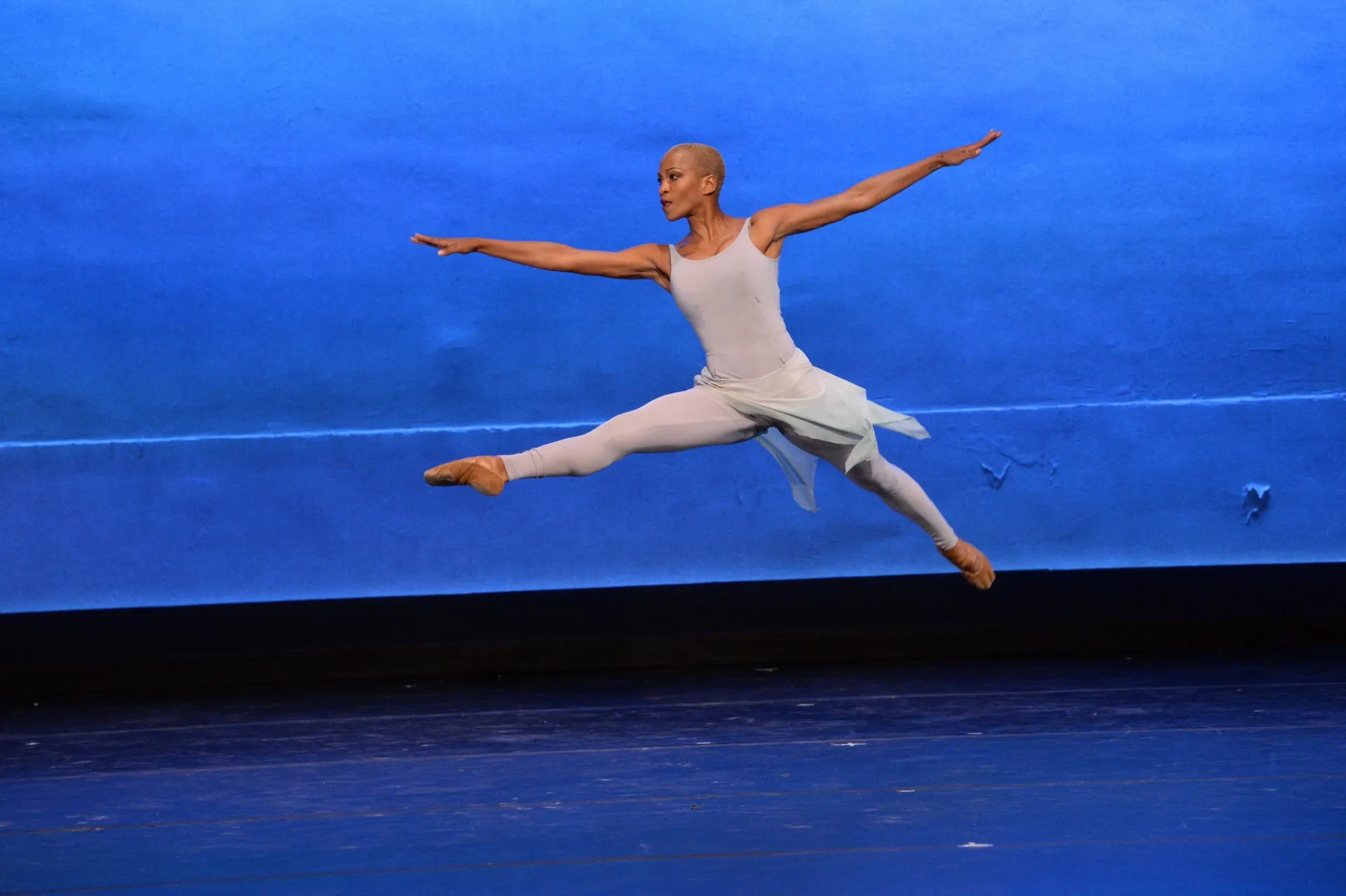 Dancer in mid air.