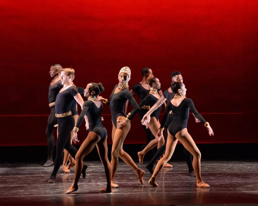 Dancers performing