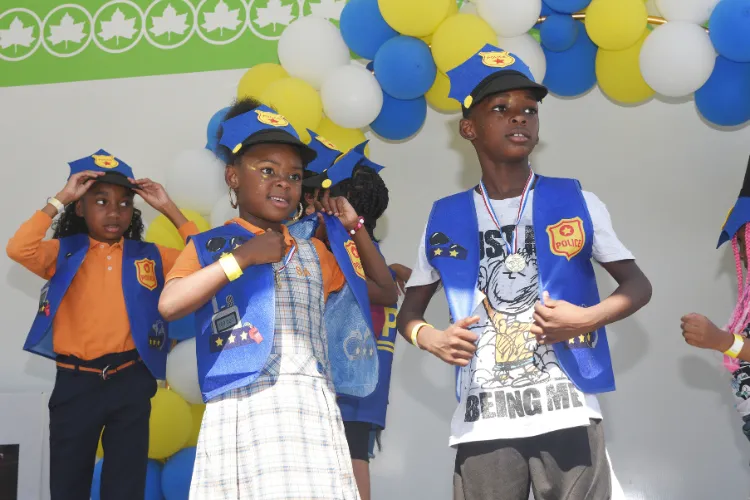 Youngsters participated in games led by the 26th Precinct’s Community Affairs division. Photo credit: Susan Farley