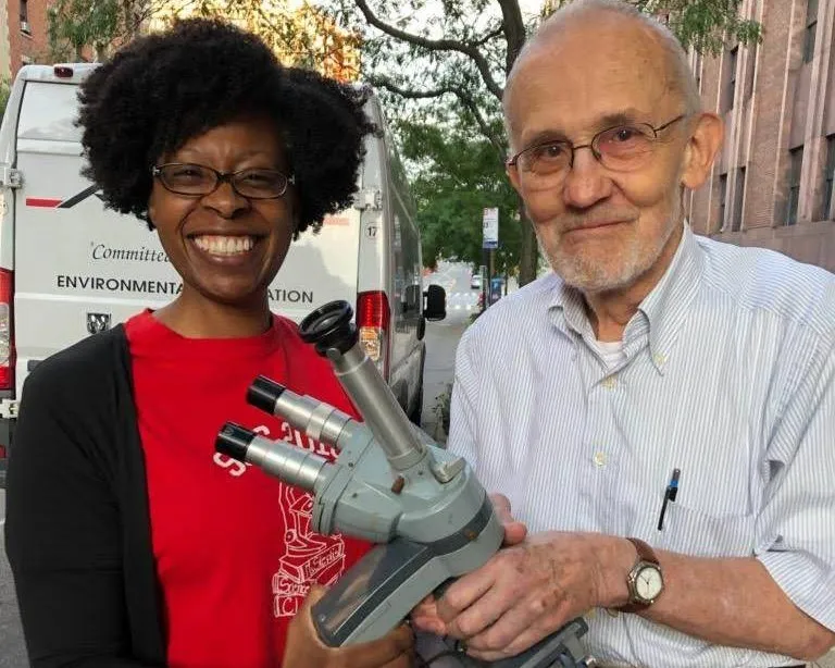 Pictured: Stephanie Farmer, Executive Director Triple F Empowerment (Left), Professor Edward Leonard of Chemical Engineering (Right))
