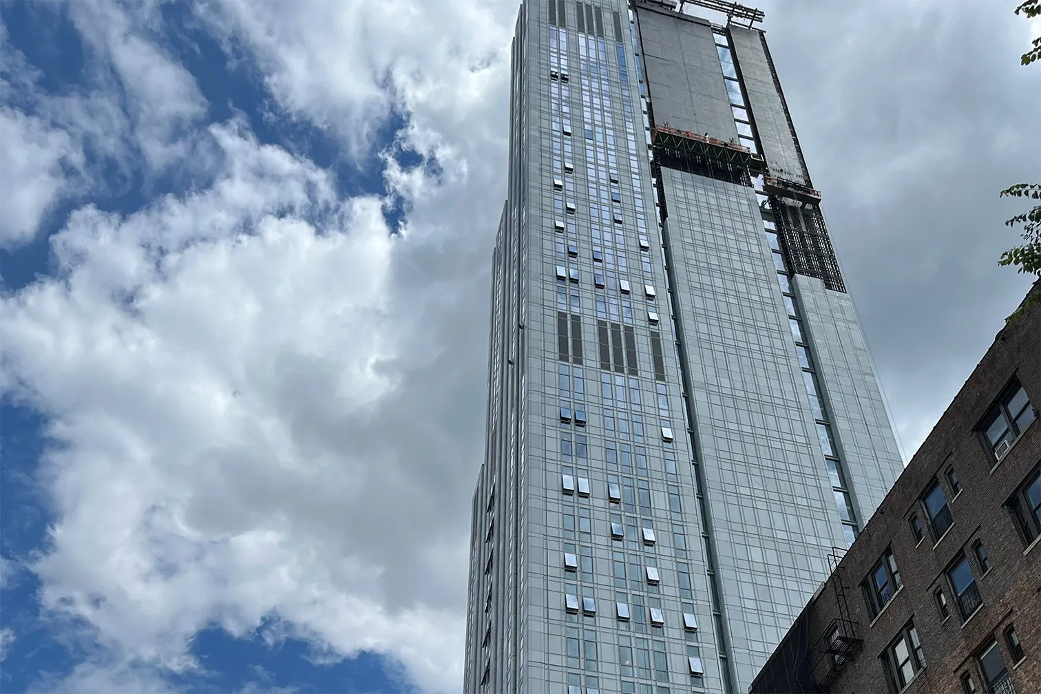 A view of the upper floors of 600 W. 125th Street. 