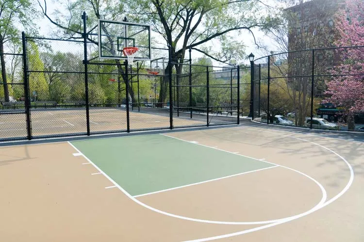 picture of new basketball court