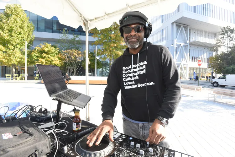 Dj Stormin' Norman at Manhattanville Community Day. Photo credit: Susan Farley