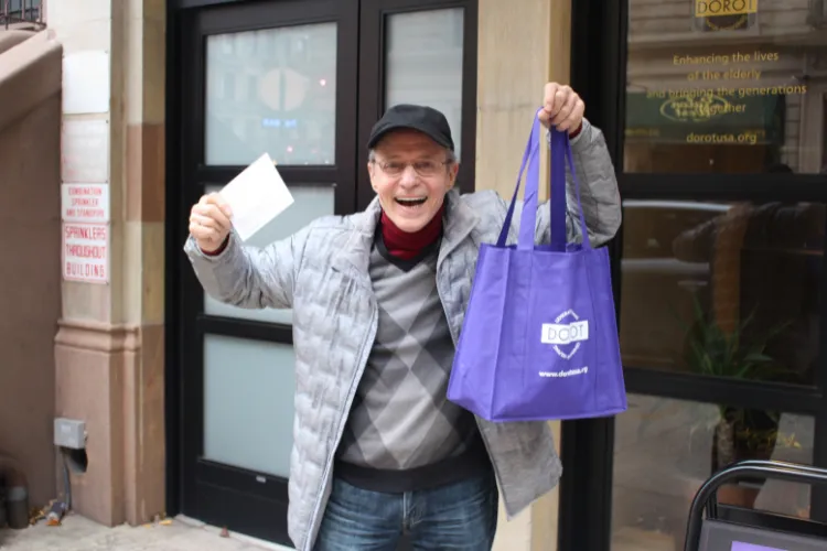 A photo from DOROT's package delivery program. Photo credit: DOROT