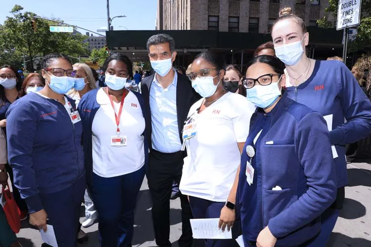 group of medical professionals standing for a photo