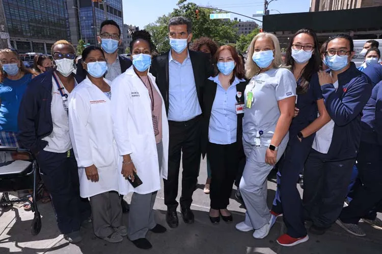 group of medical professionals standing for a photo