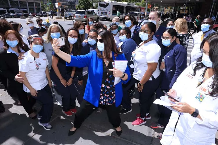 group of medical professionals standing for a photo