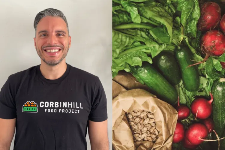 Corbin Hill Food Project volunteer Julio López Torres. Photo credit: Julio López Torres