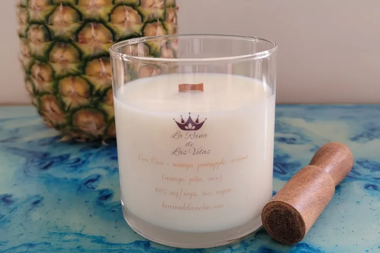 The Loco Coco Candle from the La Reina de Las Velas. Photo credit: La Reina de Las Velas