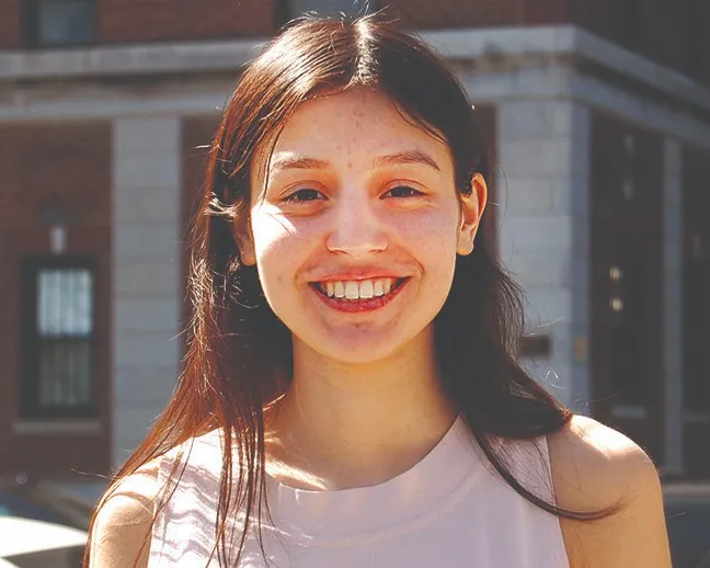 Former high school intern Laura Wilson