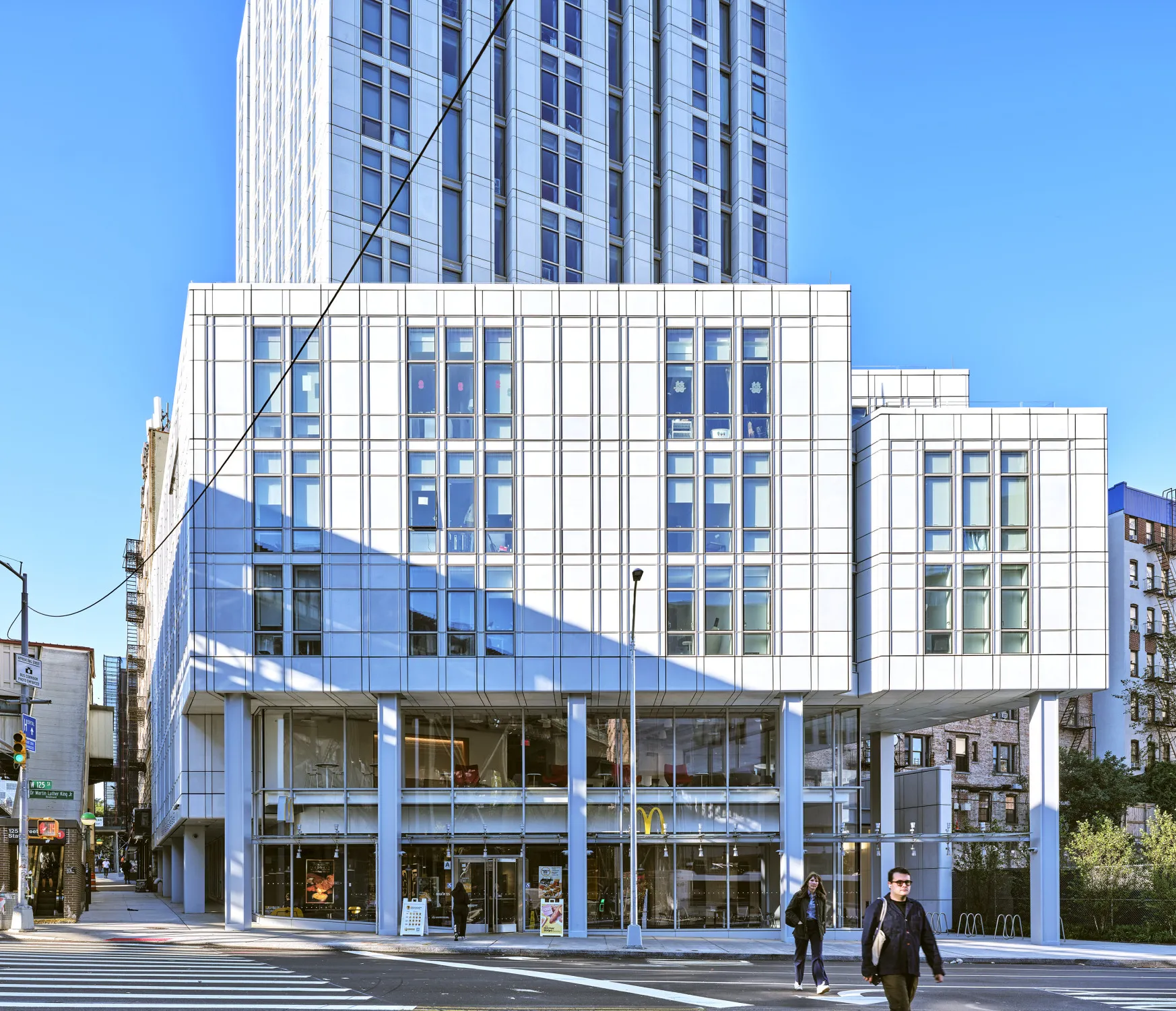 A view of 600 W. 125th Street from across the street.