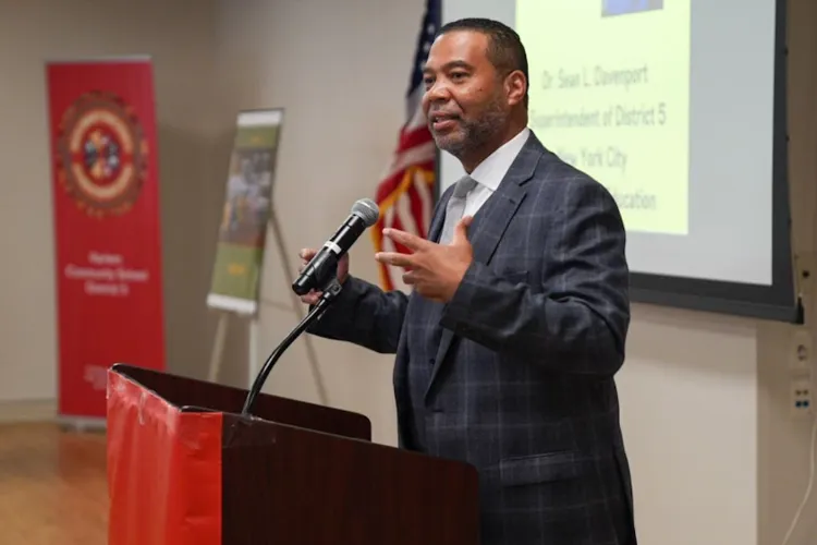 Harlem Community School District 5 Superintendent Dr. Sean L. Davenport. Photo credit: Harlem Community School District 5