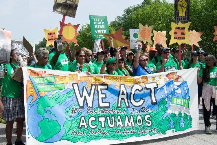 WE ACT Activists at a rally in 2017.
