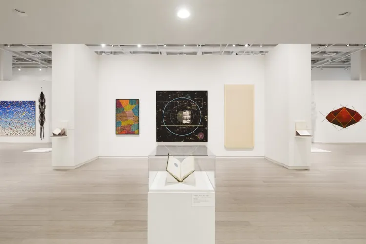 Installation view of the past exhibition "Dead Lecturer / distant relative: Notes from the Woodshed 1950-1980" curated by Genji Amino at the Wallach Art Gallery. Photo credit: Wallach Art Gallery