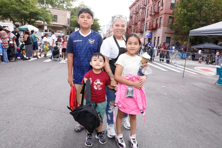 The 10th Annual 'Back-2-School' Block Party in Harlem included an afternoon of games, music, face painting, and other festivities. Photo credit: Michael DiVito