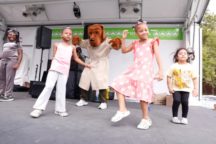 Local youth brought their best dance moves to the main stage at the 10th Annual 'Back-2-School' Block Party in Harlem. Photo Credit: Michael DiVito