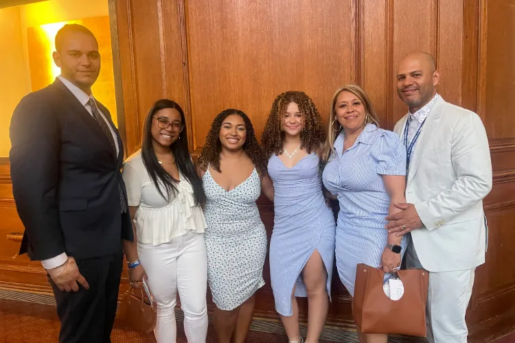 Carlos and Marisol Estevez with their four children.