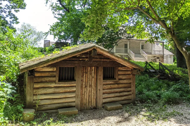 The Hessian hut at Dyckman Farmhouse Museum. Photo Credit: Dyckman Farmhouse Museum