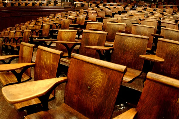 Columbia lecture hall.