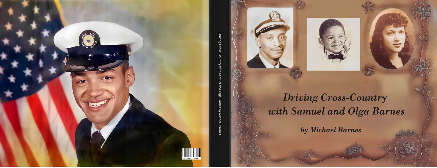 A family history book created by Michael Barnes. Photo credit: Melvin McCray III