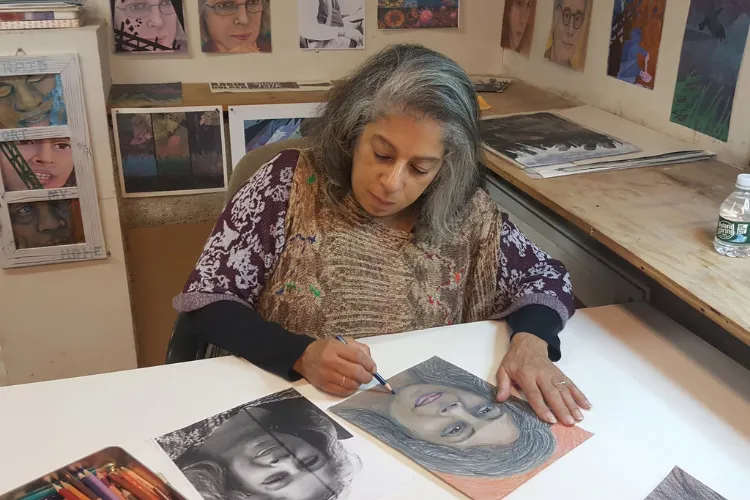 Artist and educator robin holder. Photo credit: robin holder