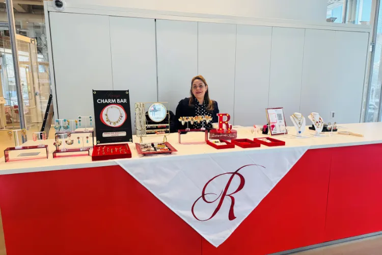 Rouge Hoops founder Raysa Veras at the Lee C. Bollinger Forum. Photo credit: Lee C. Bollinger Forum