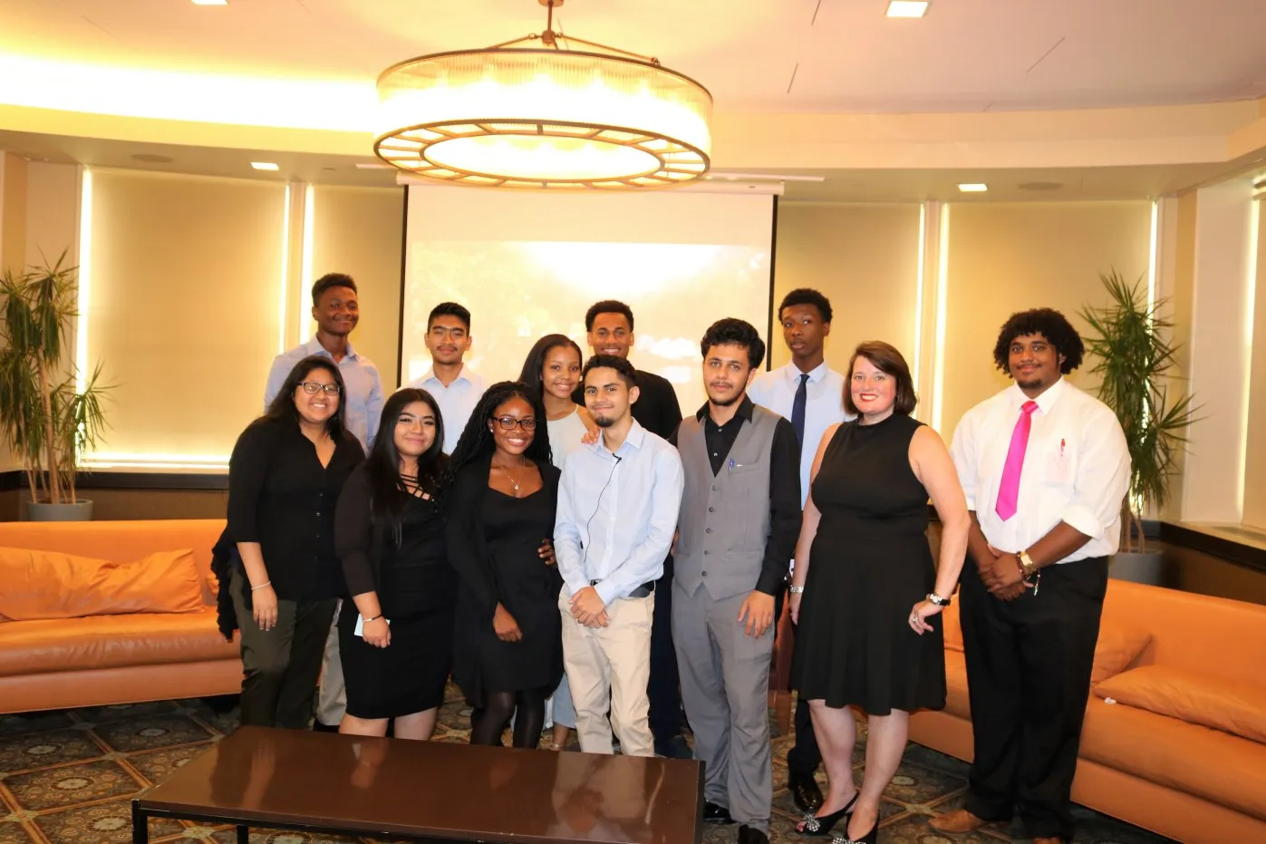 Participants in the Columbia University Local Community High School Summer Internship Program. The program provides students with practical work experience across Columbia University Facilities and Operations.