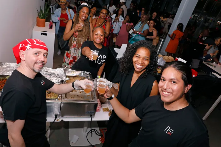 Jin Ramen, a neighborhood favorite, dished up delicious Japanese-inspired food at Taste of Harlem 2025. Photo credit: Michael DiVito