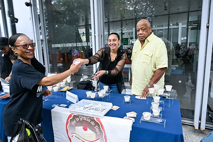 Tres Leches Cafe brought their deliciously spongy cakes to Manhattanville Community Day. Photo by Diane Bondareff.