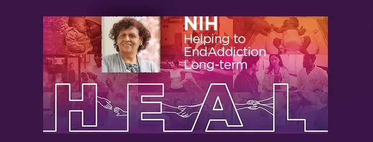 Nabila El-Bassel HEAL NIH banner