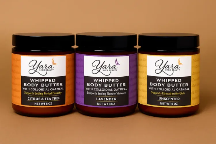 Yara Shea Beauty products. 